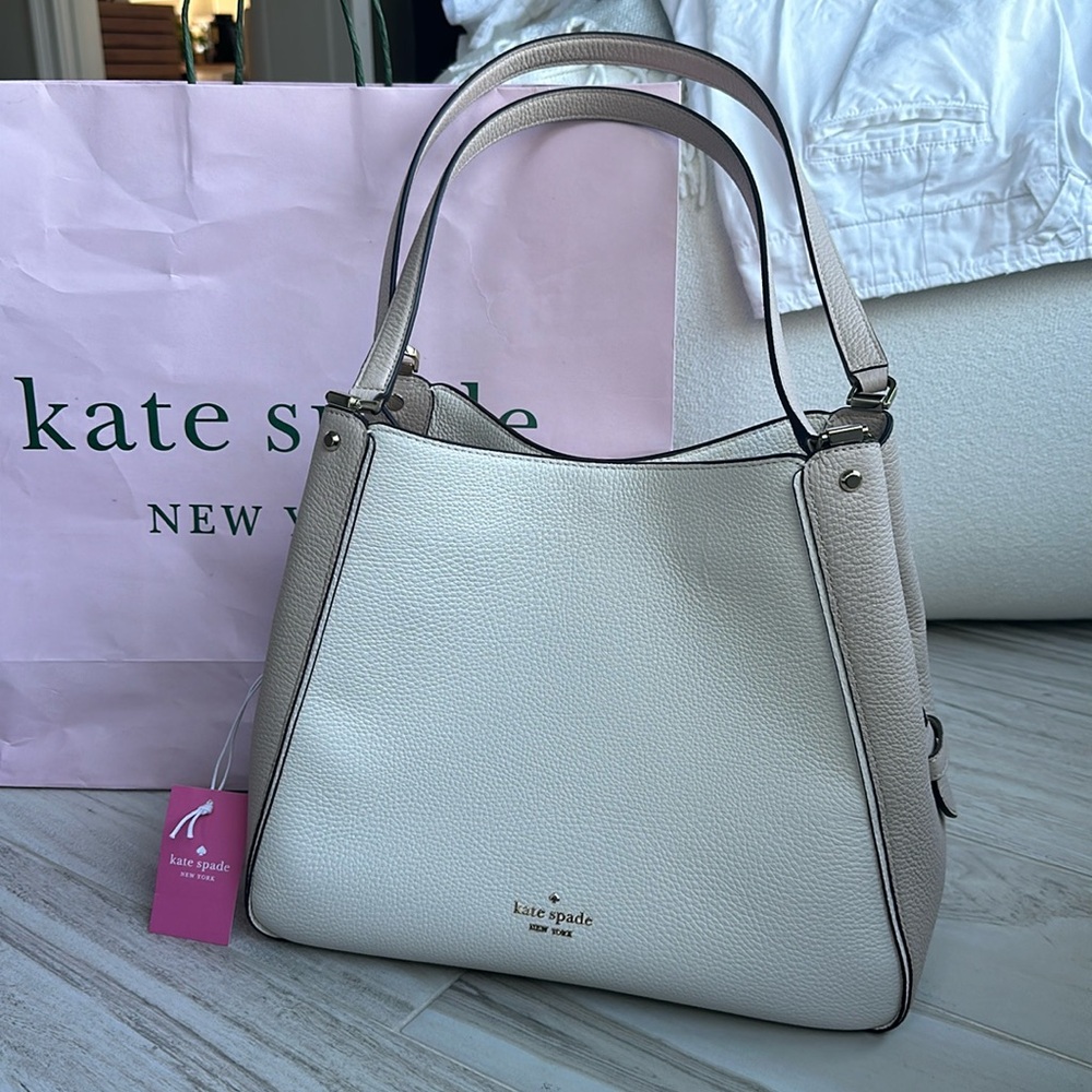 Kate Spade | Leila - Medium pebbled leather shoulder bag